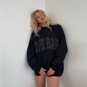 TheBar
NBW- Brand New
Varsity Sweatshirt- Black 
SOLD OUT ON THEBAR.com WEBSITE!